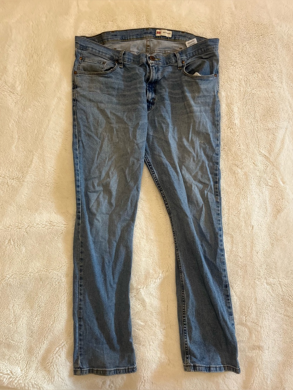 Wrangler Men’s Slim Straight Fit Jean with Stretch, Size: 38 x 32, Blue